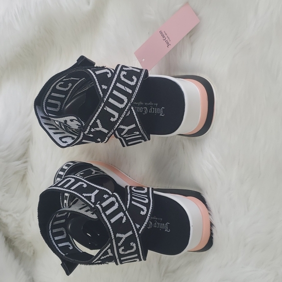 Juicy Couture Impulse Ankle strap Wedge Heel Sandals Size 8 New - Picture 3 of 5